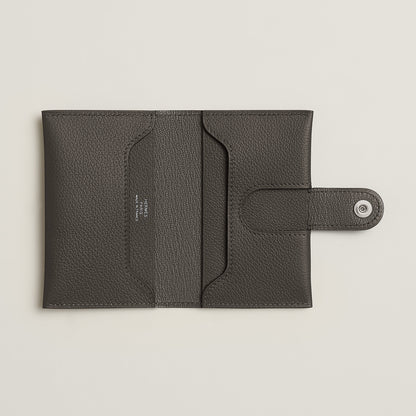  Hermes R.M.S Card Holder Vert Bronze
