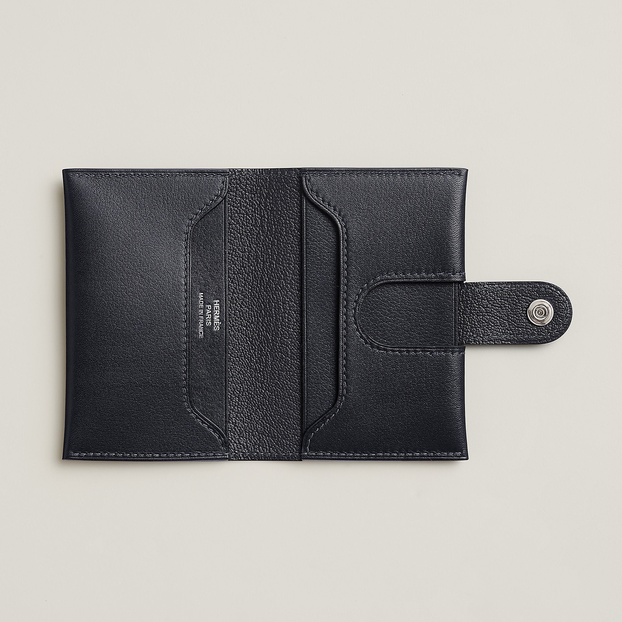  Hermes R.M.S Card Holder Bleu Zanzibar