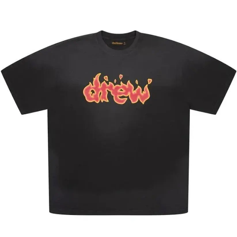 Drew House Lit Drew T-shirt Faded Black