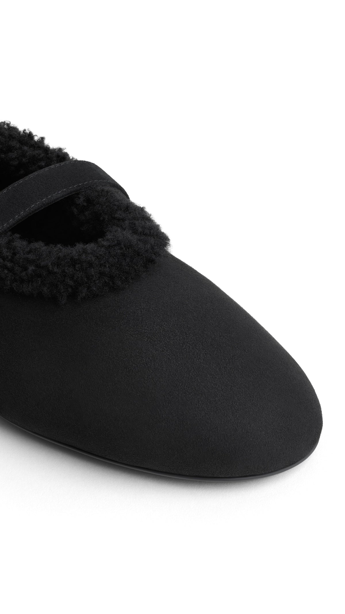 Alaïa Ballet Flats In Merino Shearling