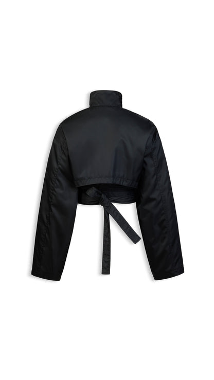 Alaïa Taffeta Belted Bomber