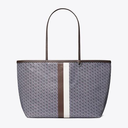 Tory Burch Racer Tote Blue Printed