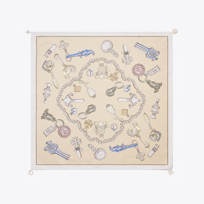Tory Burch Rattles Neckerchief Rattles Neutral