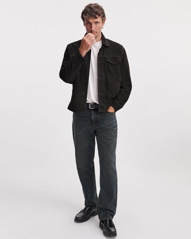 Rag & Bone Rb Suede Trucker Jacket