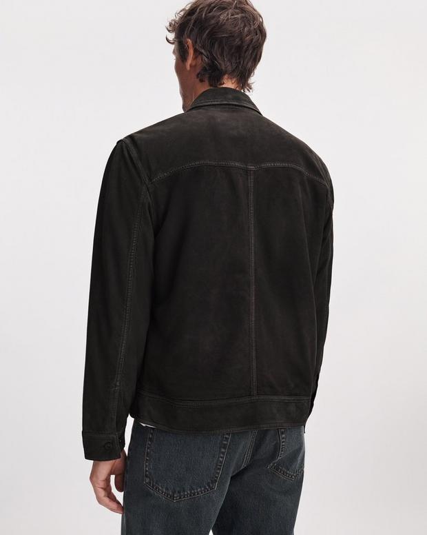 Rag & Bone Rb Suede Trucker Jacket