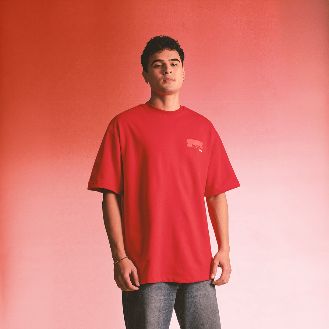 Sugga Stamp Tshirt - Red Regular Fit
