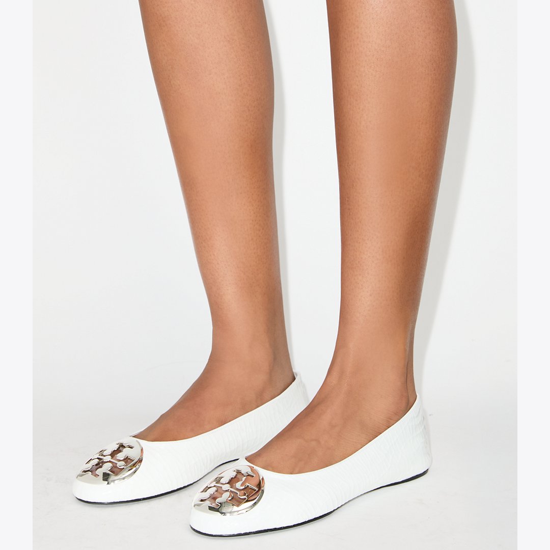 Tory Burch Reva Ballet WHITE