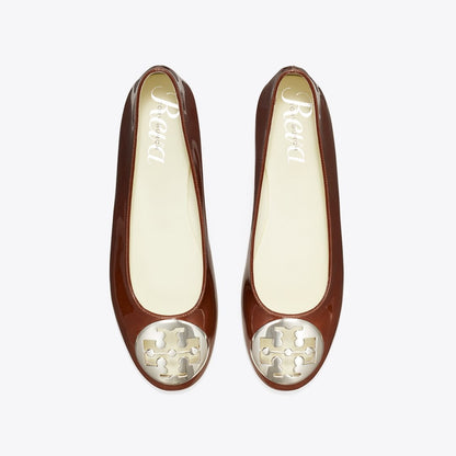 Tory Burch Reva Ballet RUSSET BROWN