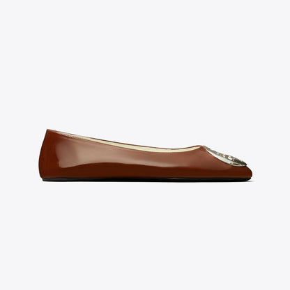 Tory Burch Reva Ballet RUSSET BROWN
