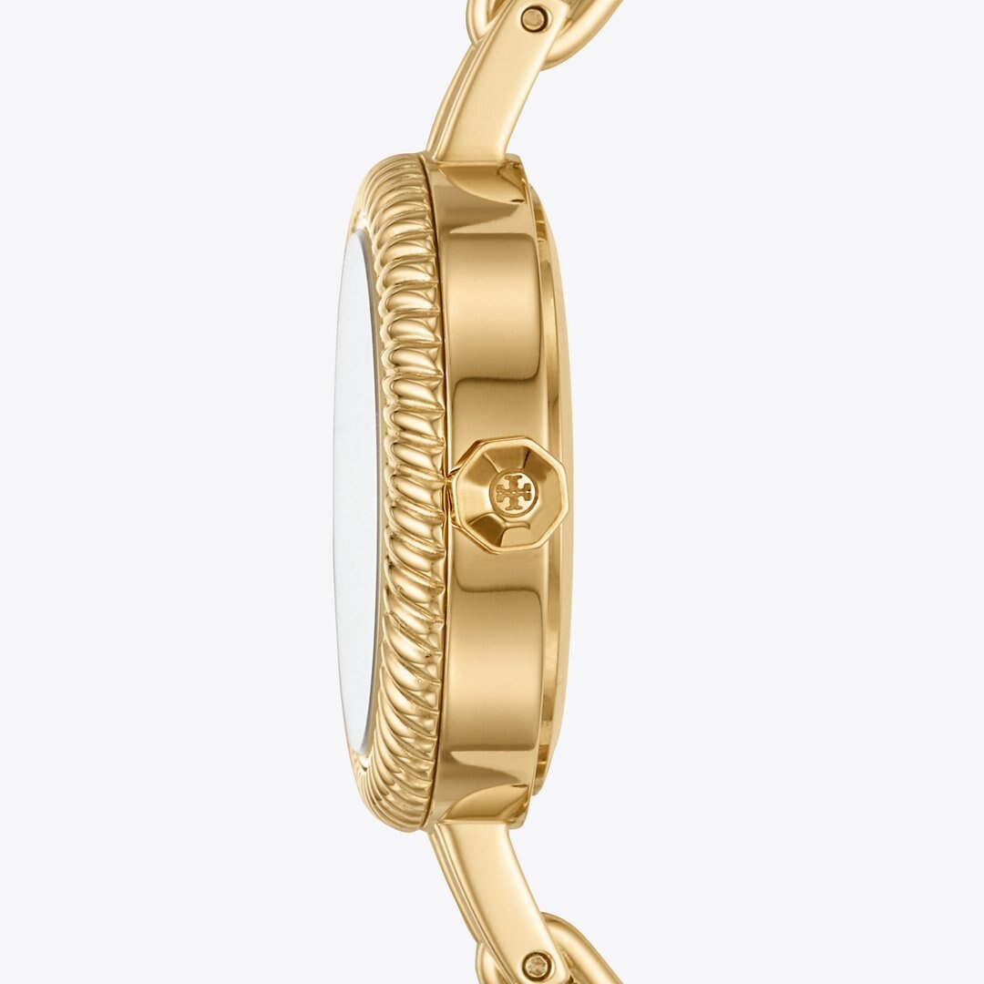 Tory Burch Reva Bangle Watch Gift Set Gold/Multi-Color