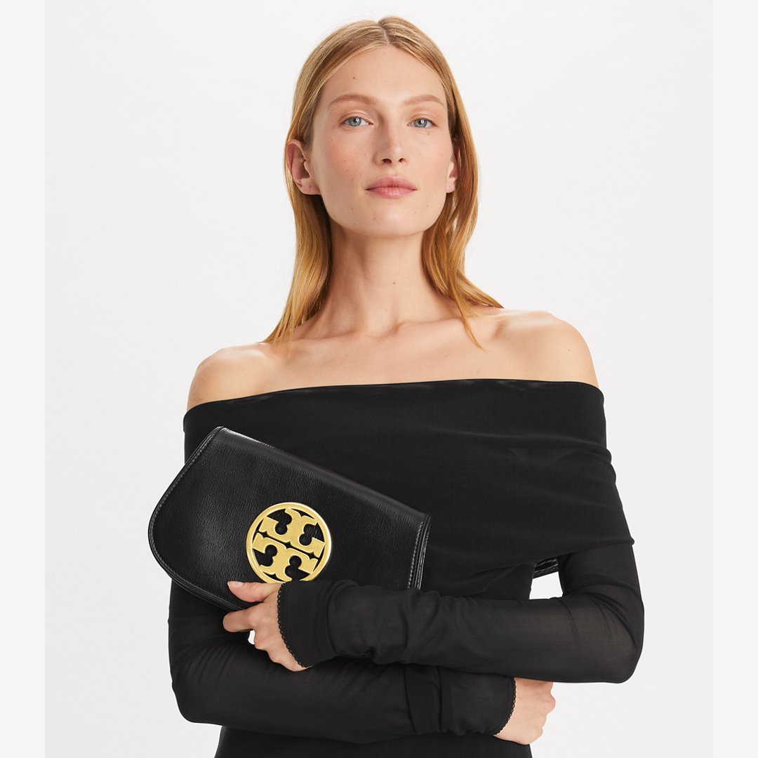 Tory Burch Reva Clutch Black