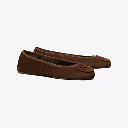 Tory Burch Reva Travel Ballet DARK COCOA / DARK COCOA
