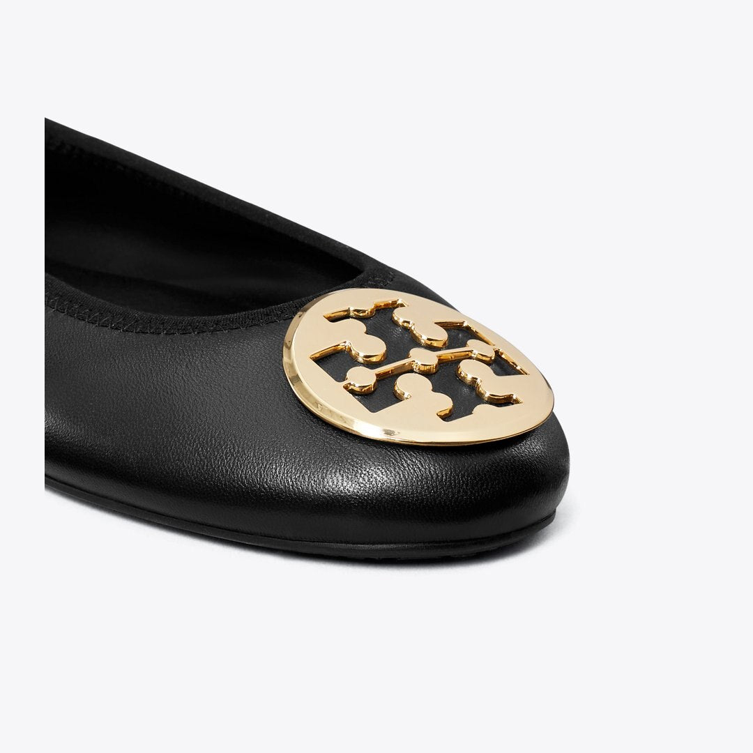 Tory Burch Reva Travel Ballet PERFECT BLACK / GOLD