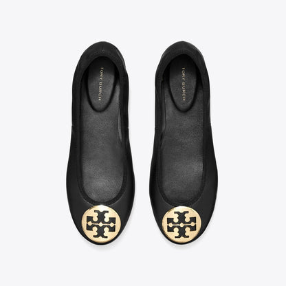 Tory Burch Reva Travel Ballet PERFECT BLACK / GOLD