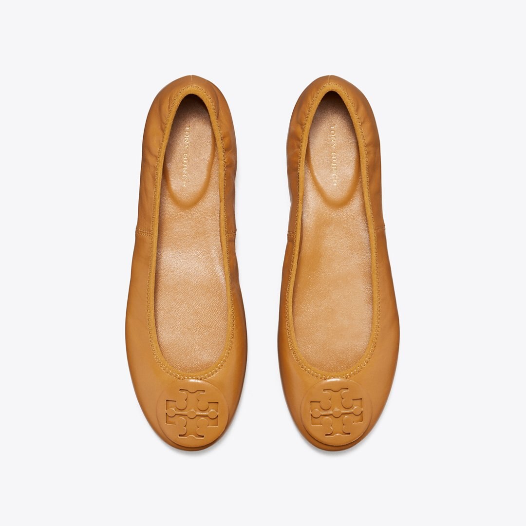 Tory Burch Reva Travel Ballet WALNUT / WALNUT