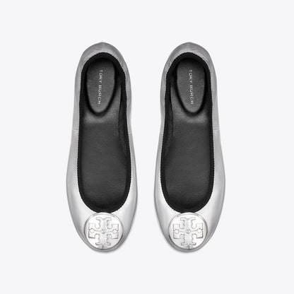 Tory Burch Reva Travel Ballet SILVER / SILVER