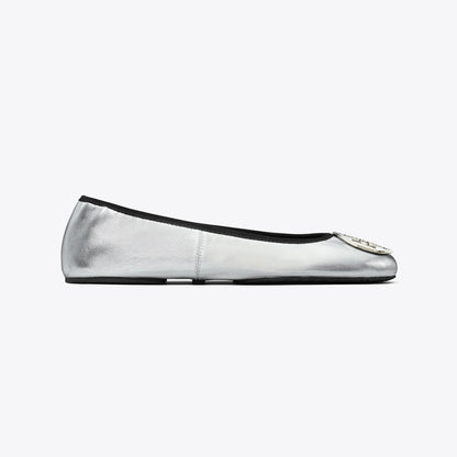 Tory Burch Reva Travel Ballet SILVER / SILVER