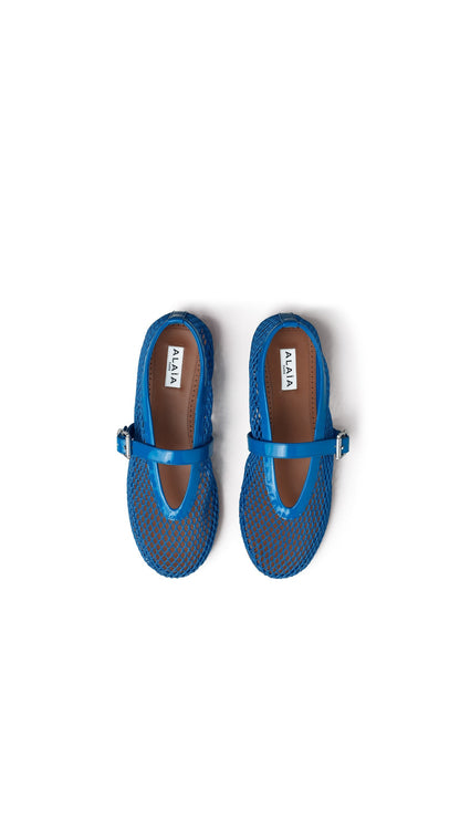 Alaïa Ballet Flats In Fishnet