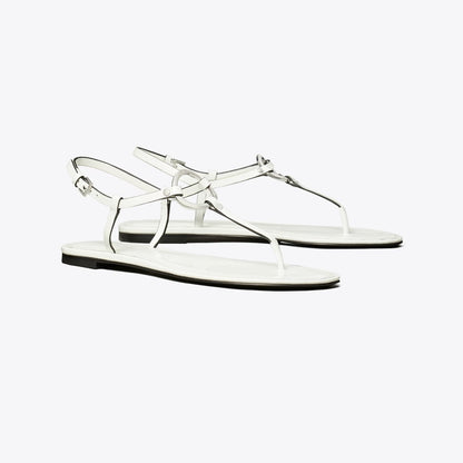 Tory Burch Ring T-Strap Sandal WHITE