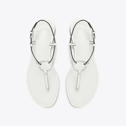 Tory Burch Ring T-Strap Sandal WHITE