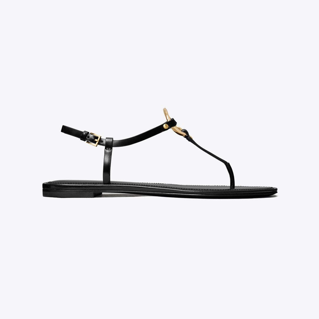 Tory Burch Ring T-Strap Sandal PERFECT BLACK