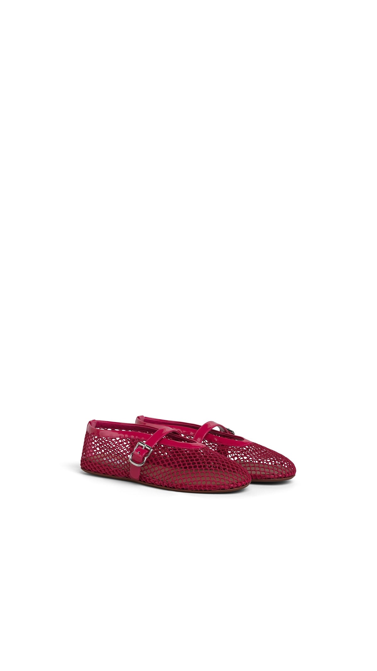 Alaïa Ballet Flats In Fishnet
