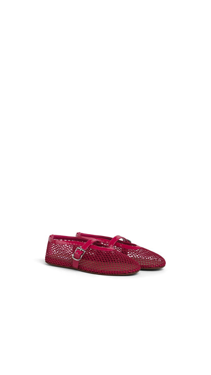 Alaïa Ballet Flats In Fishnet