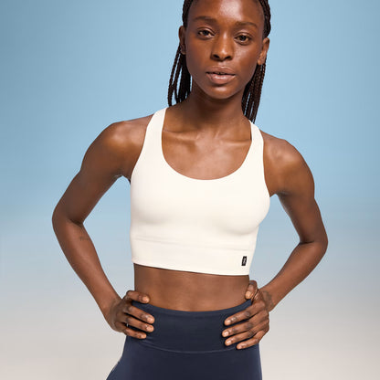 On Active Bra Longline Undyed-White (Women'S)