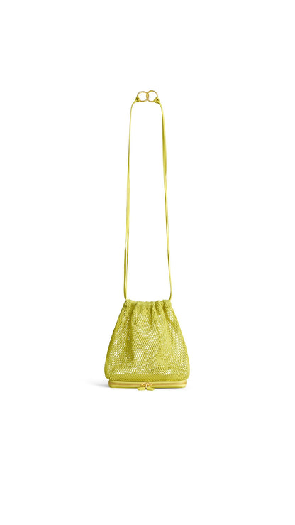 Alaïa Le Pochon Bag In Fishnet