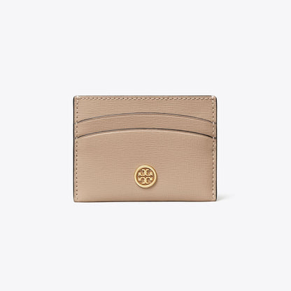 Tory Burch Robinson Card Case Gray Heron