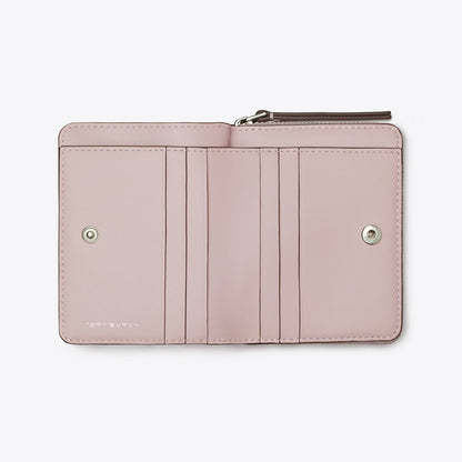 Tory Burch Robinson Spazzolato Bi-Fold Wallet Primrose