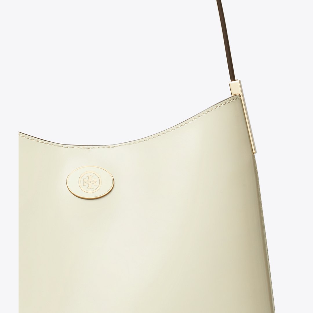 Tory Burch Robinson Spazzolato Hobo Bag SHEA BUTTER