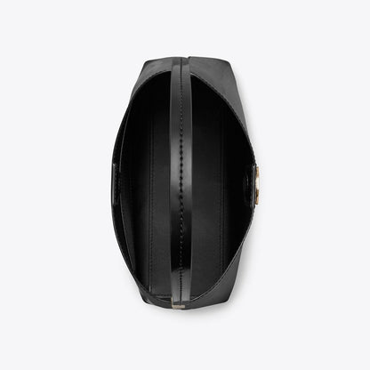 Tory Burch Robinson Spazzolato Hobo Bag Black/Black