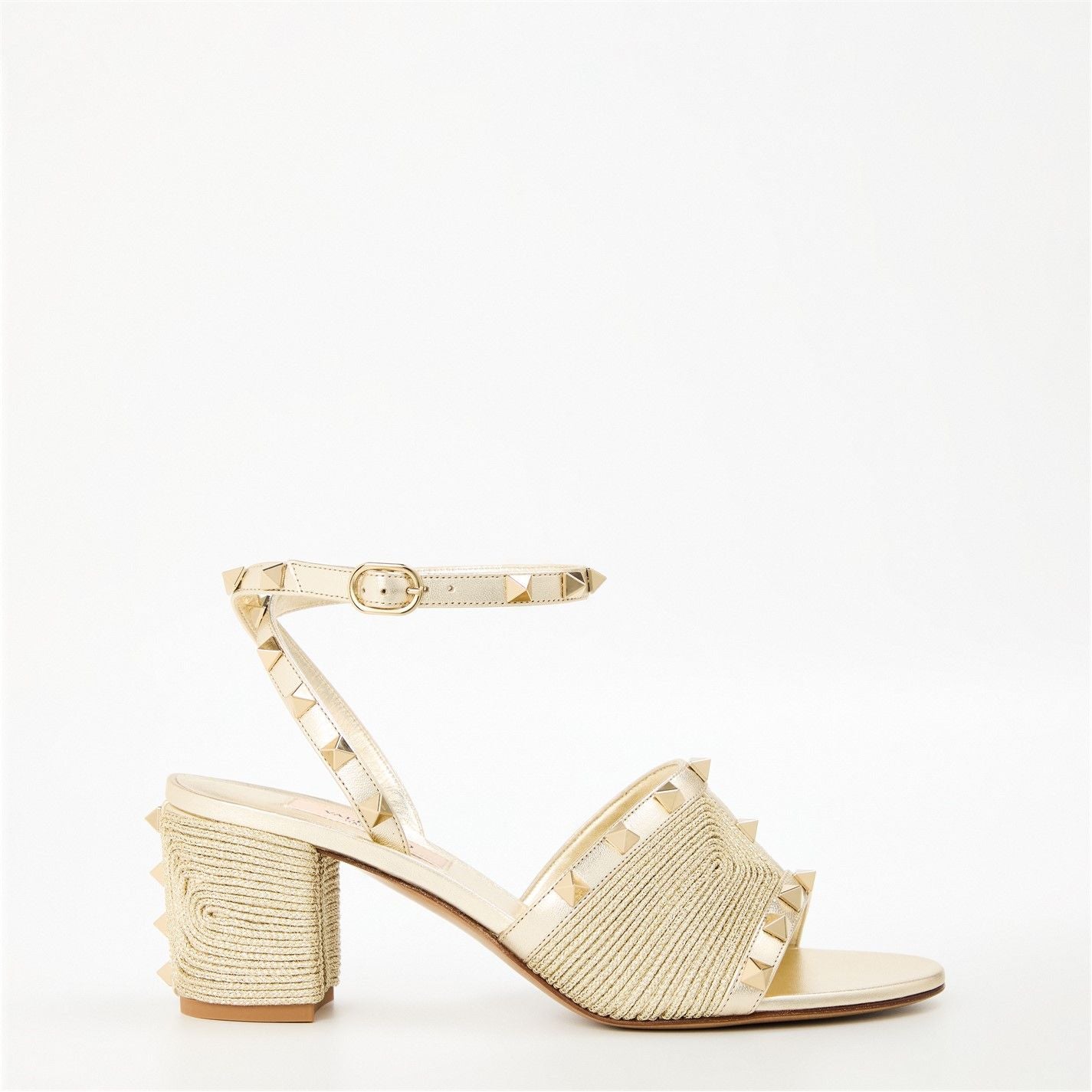  Rockstud 60mm Sandal Platino