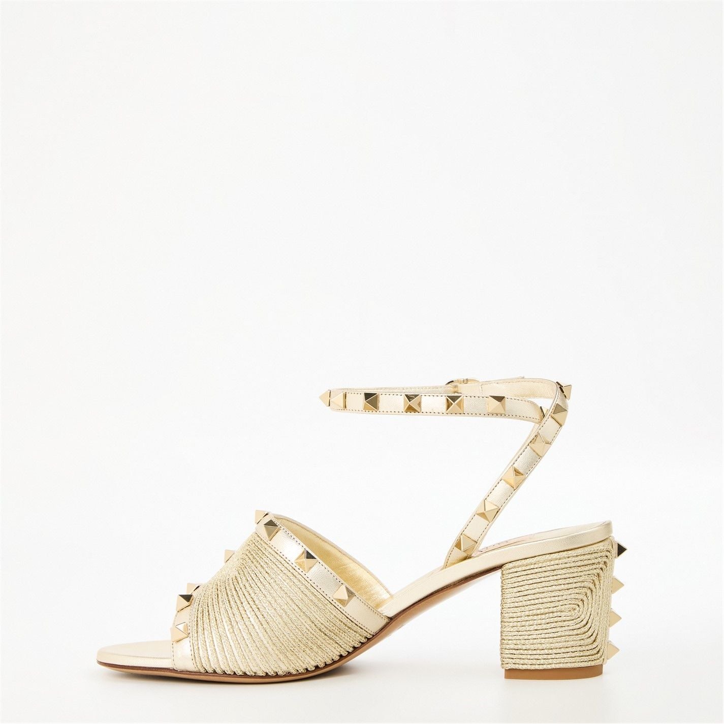  Rockstud 60mm Sandal Platino