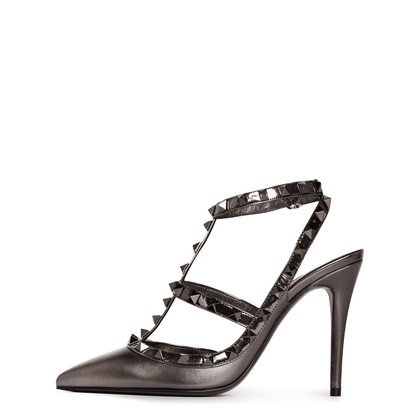  Rockstud Metallic Pumps Antracite
