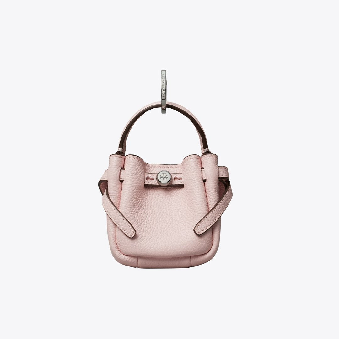 Tory Burch Romy Bucket Bag Charm Rose