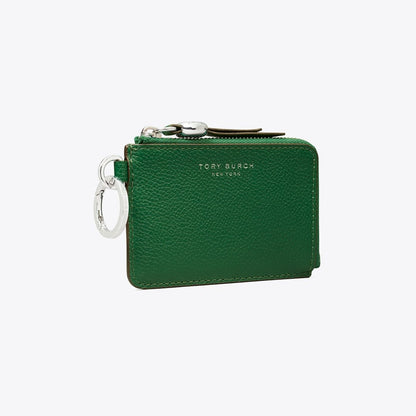 Tory Burch Romy Card Case Bag Charm Dark Kale