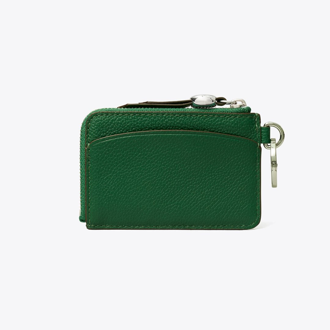 Tory Burch Romy Card Case Bag Charm Dark Kale