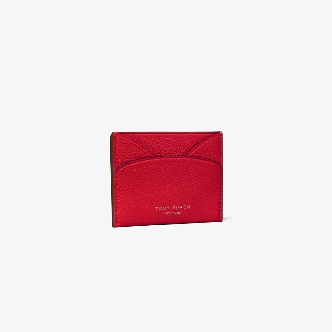 Tory Burch Romy Flat Card Case Tory Red