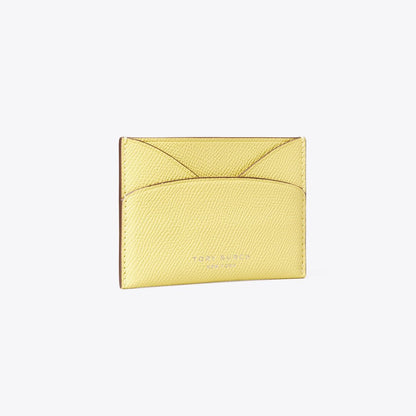 Tory Burch Romy Flat Card Case Yellow Sky