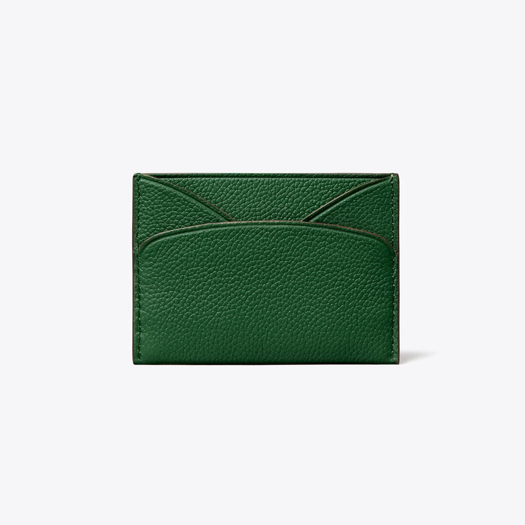 Tory Burch Romy Flat Card Case Dark Kale