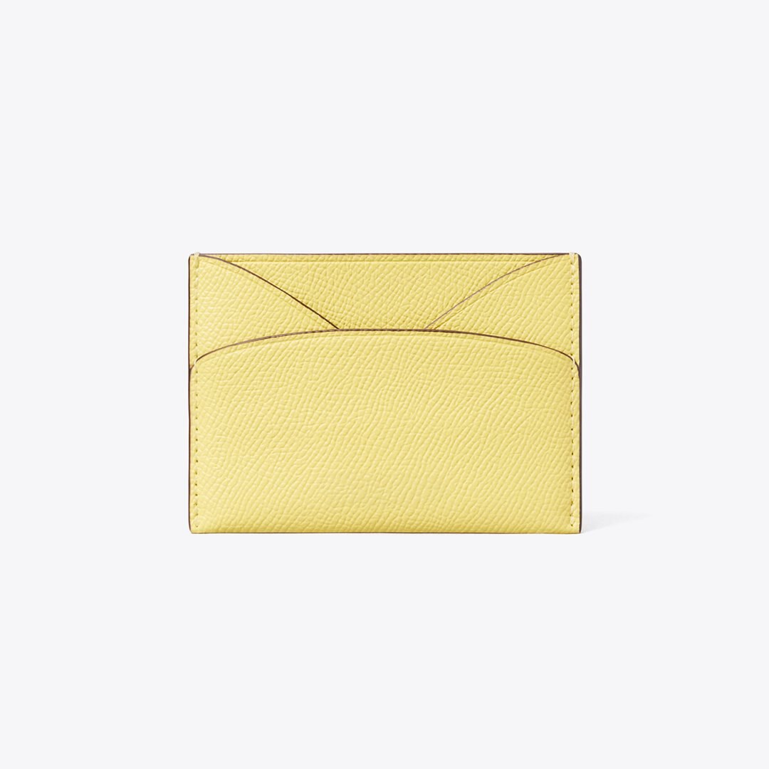 Tory Burch Romy Flat Card Case Yellow Sky