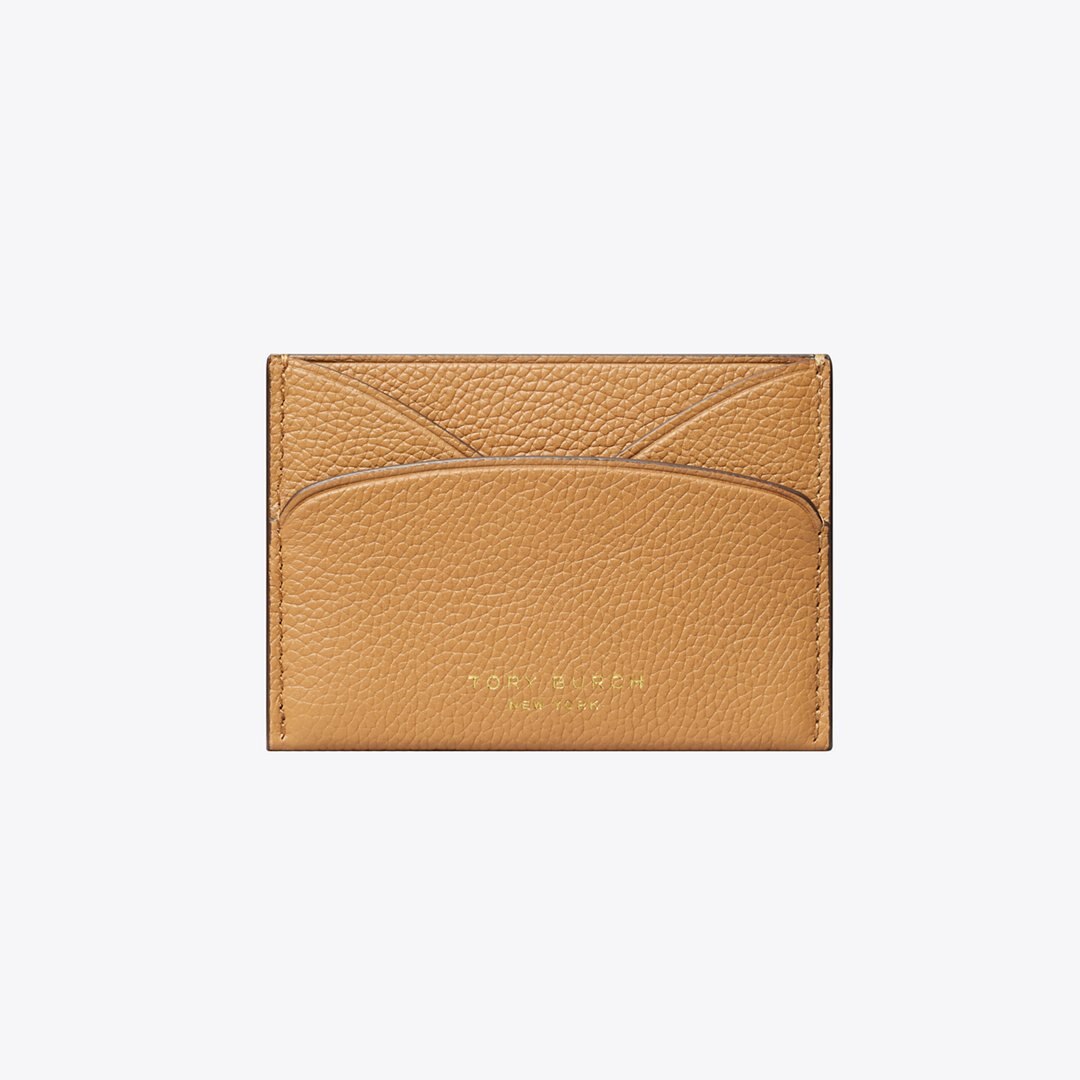 Tory Burch Romy Flat Card Case Tiramisu