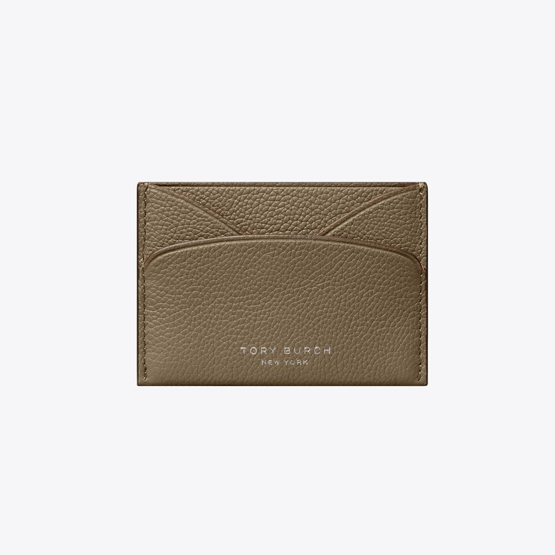 Tory Burch Romy Flat Card Case Wild Mushroom