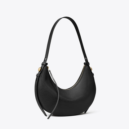 Tory Burch Romy Half Moon Bag Black