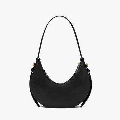 Tory Burch Romy Half Moon Bag Black