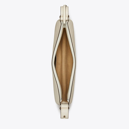 Tory Burch Romy Half Moon Bag Light Cream