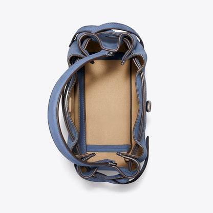 Tory Burch Romy Nubuck Bucket Bag Soft Blue