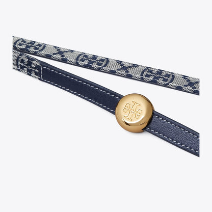 Tory Burch Romy Reversible Belt Tory Navy